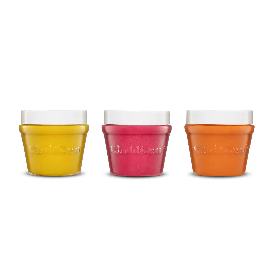 PLAY DOUGH JAR 3 PCS- YELLOW - PINK- ORANGE