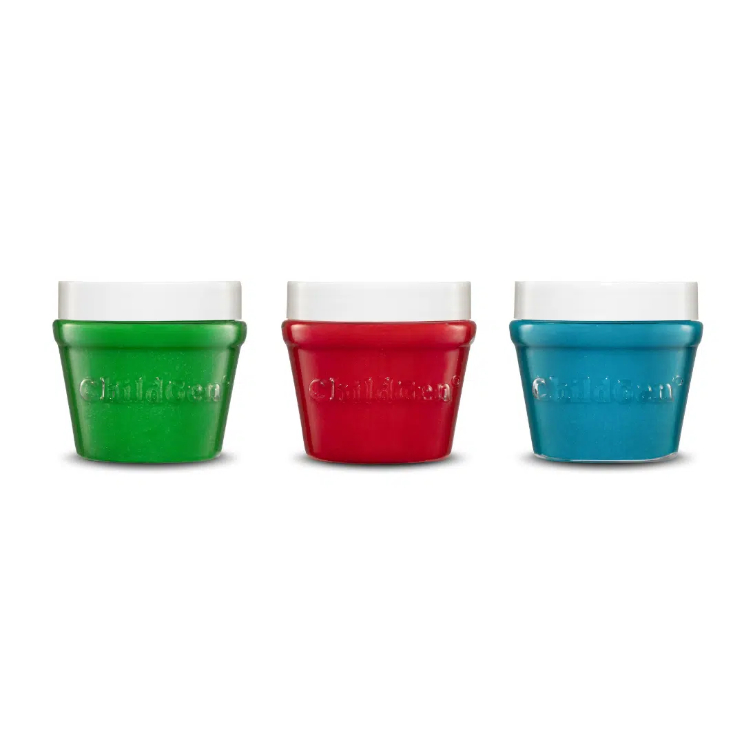 PLAY DOUGH JAR 3 PCS - GREEN - BLUE- RED