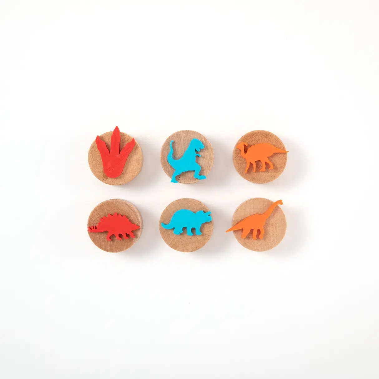 WOODEN STAMP DINOSAURS SET
6 PCS STAMP