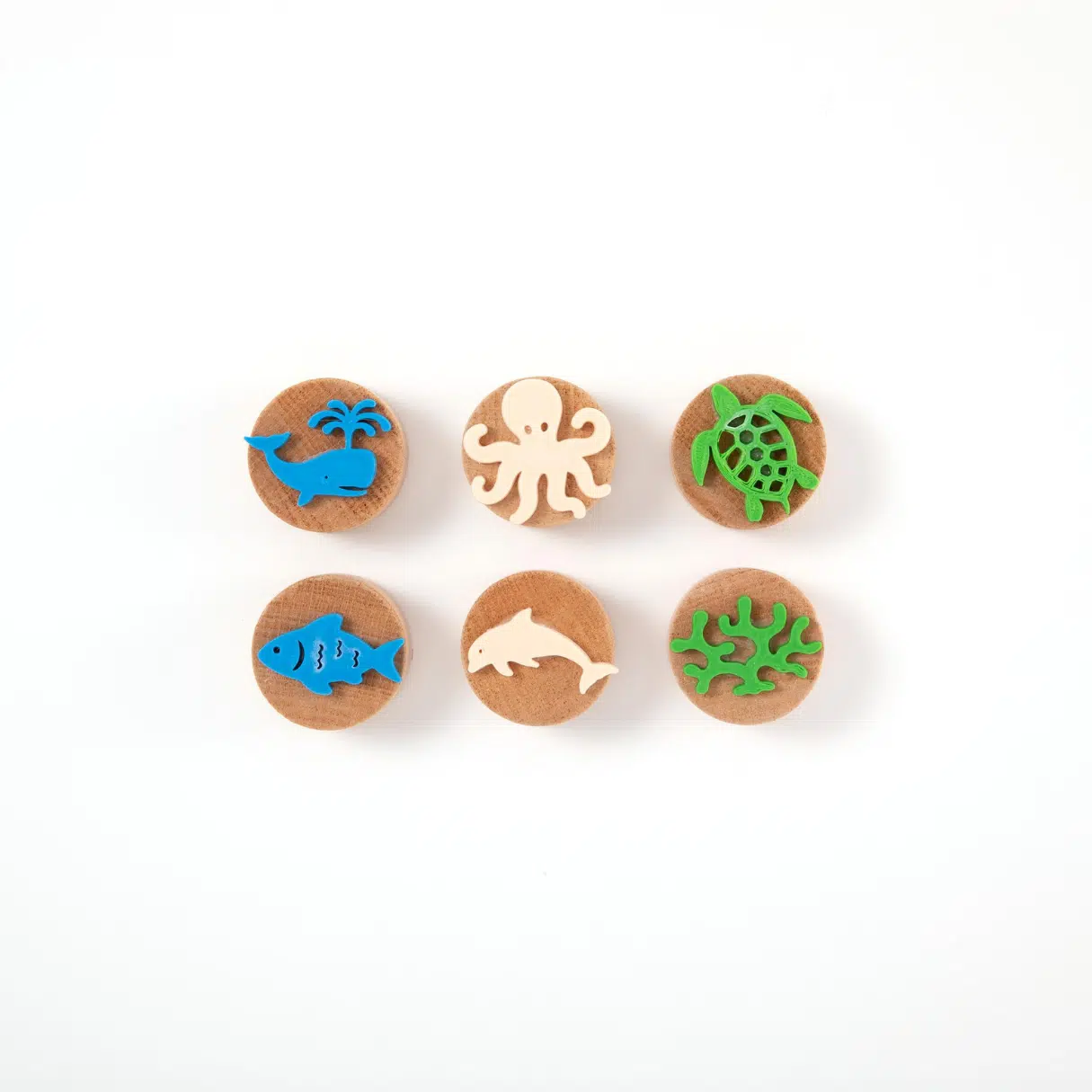 WOODEN STAMP SEA CREATURES SET
6 PCS STAMP
