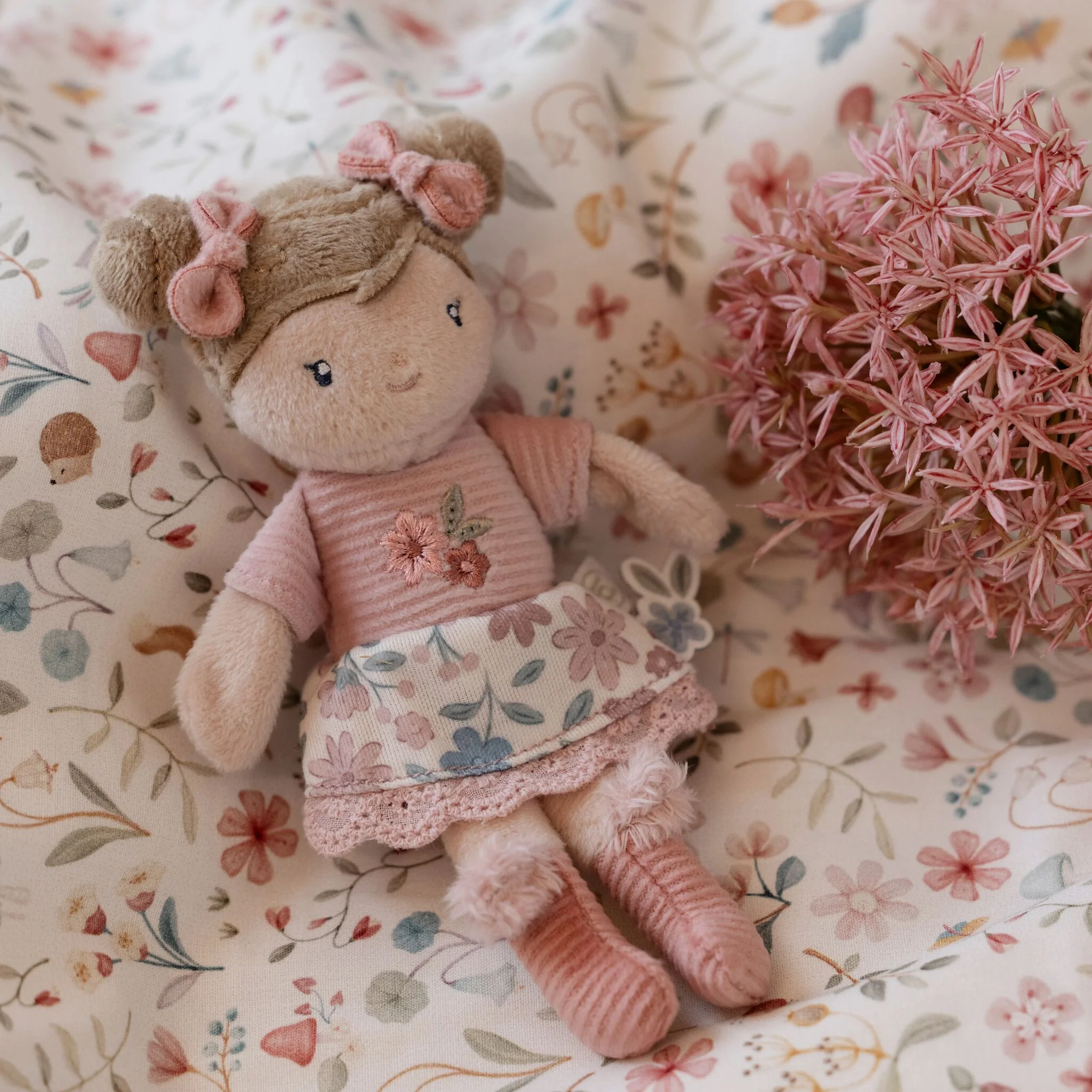 Knuffelpop Rosa - 10 cm - Afbeelding 2