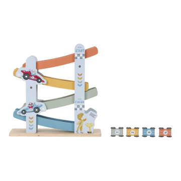 Houten autobaan - Blauw - Afbeelding 3