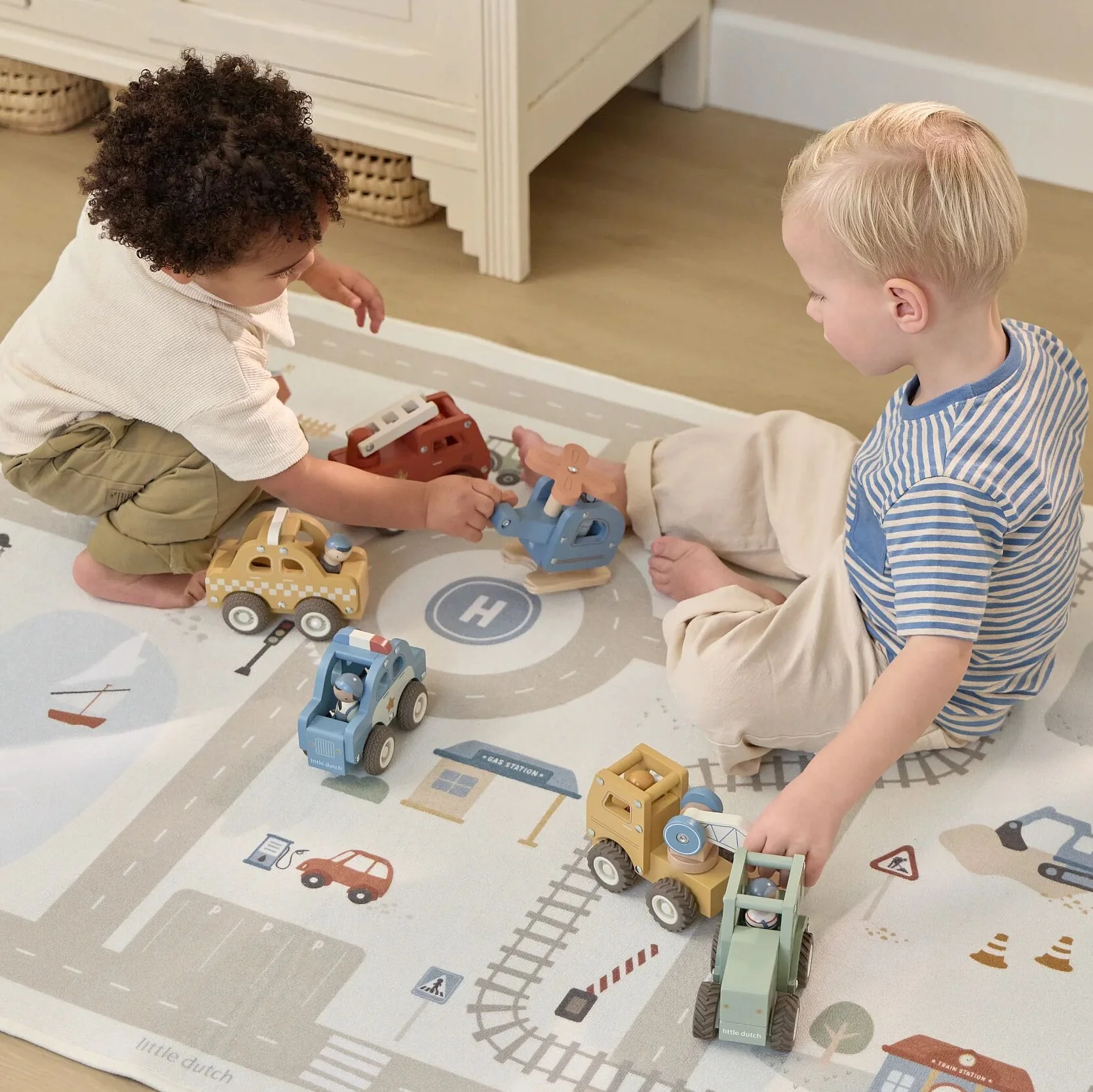 Speelkleed auto's - Beige - Afbeelding 2