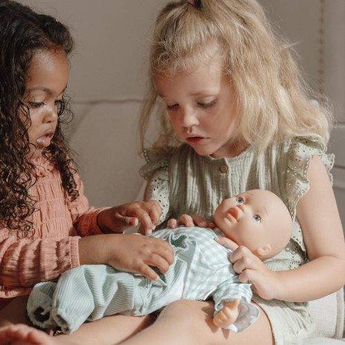 Little Dutch Babypop kleertjes Green Check - Afbeelding 2