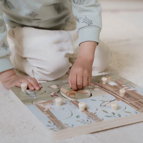 Geluidenpuzzel hout - Forest Friends - Afbeelding 1