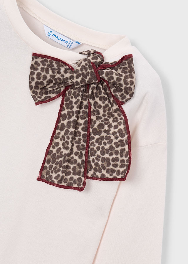 Top met strik leopard - Afbeelding 3