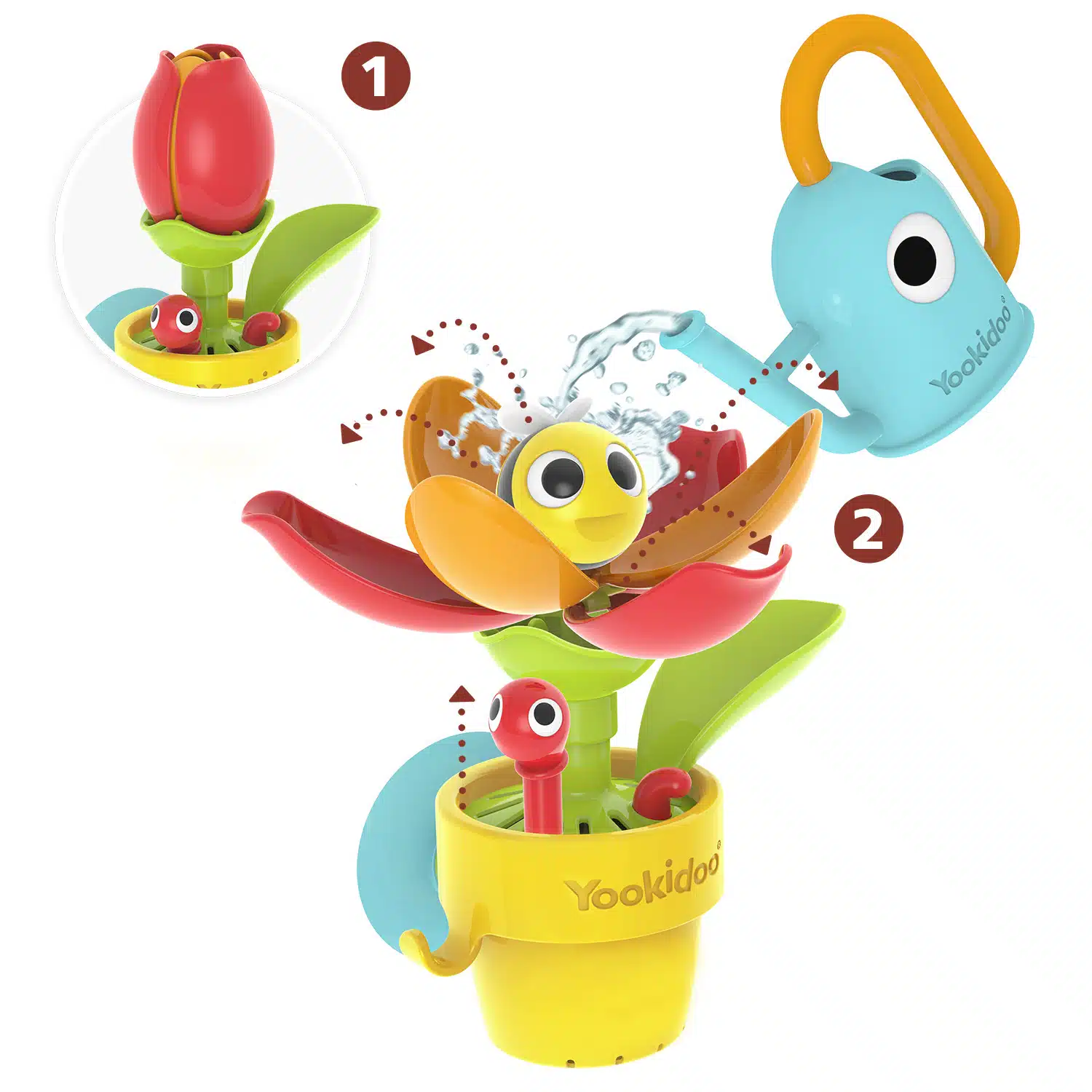 Yookidoo Peek a Bee Tub Flower - Afbeelding 3