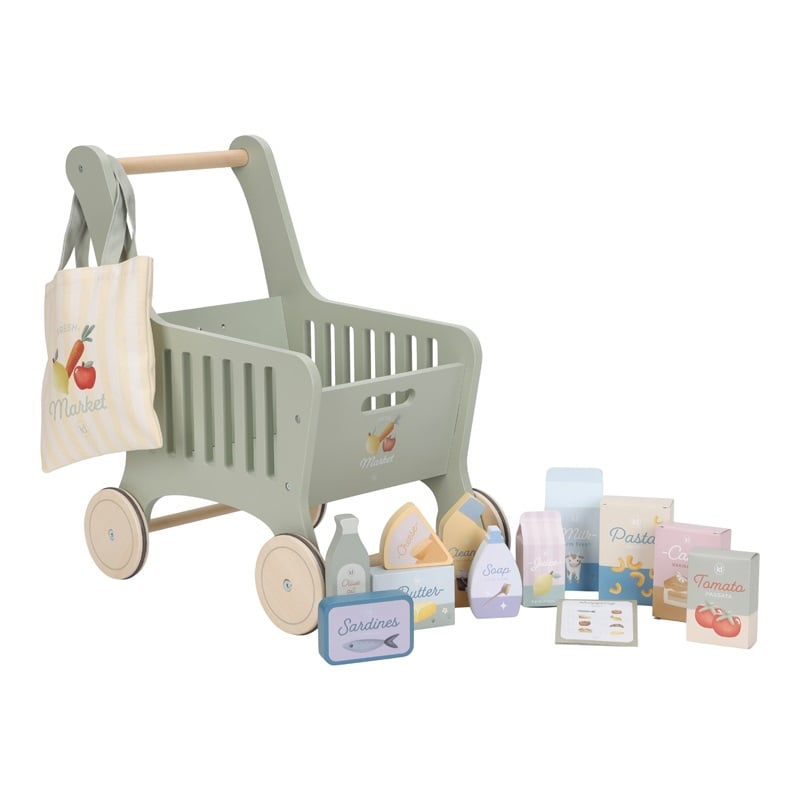 Litlle Dutch Houten winkelwagen