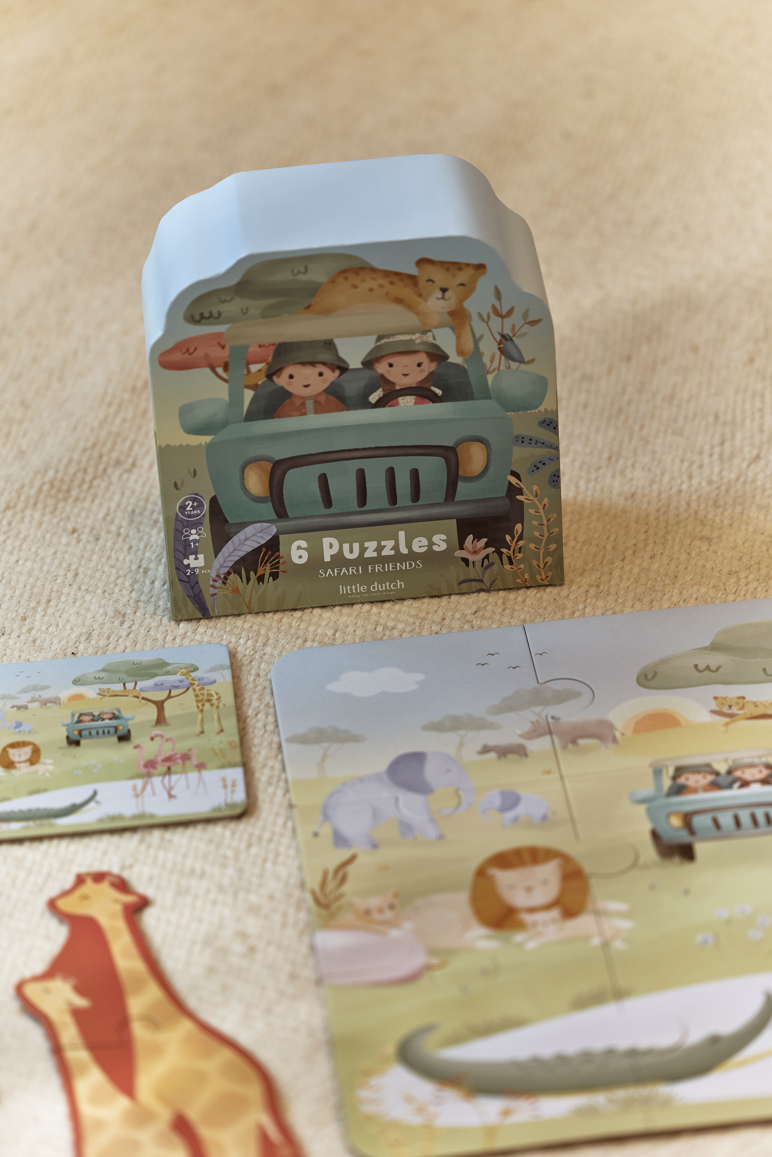 6 Puzzels - Safari Friends
