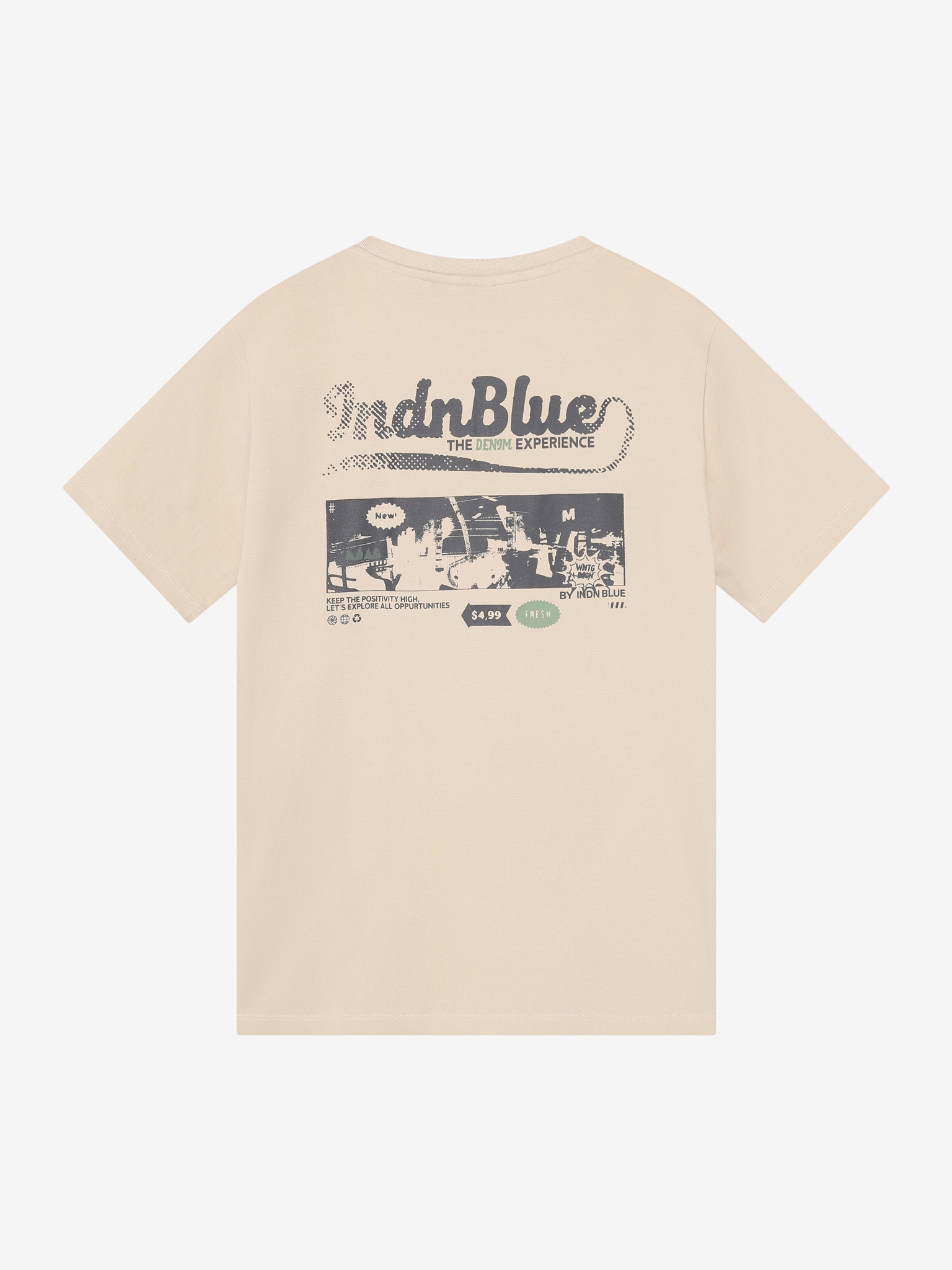 T-Shirt Indian Blue   - Afbeelding 2