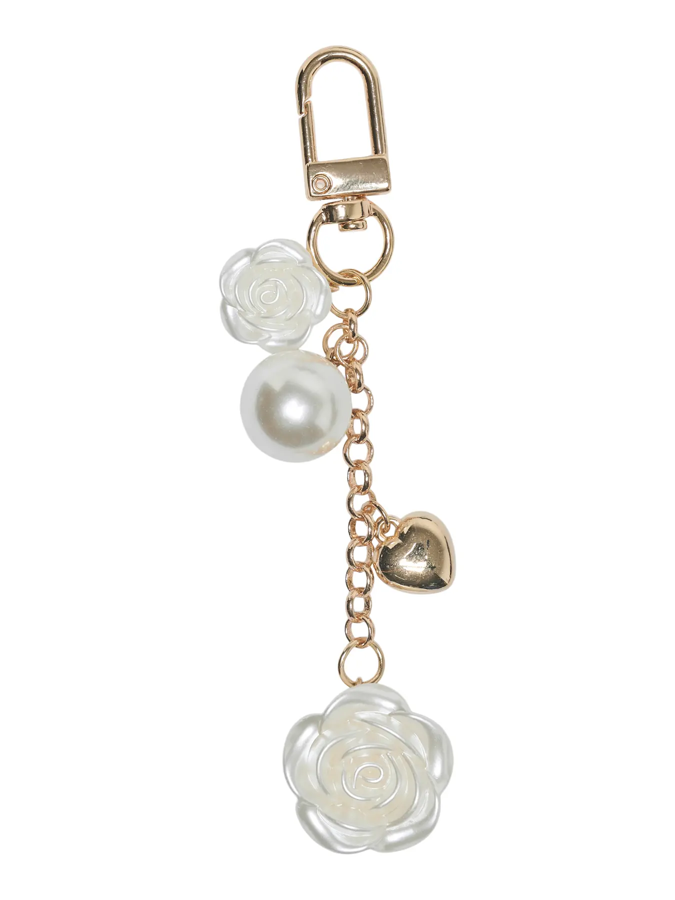 Only Bag Charm Goud Rose -