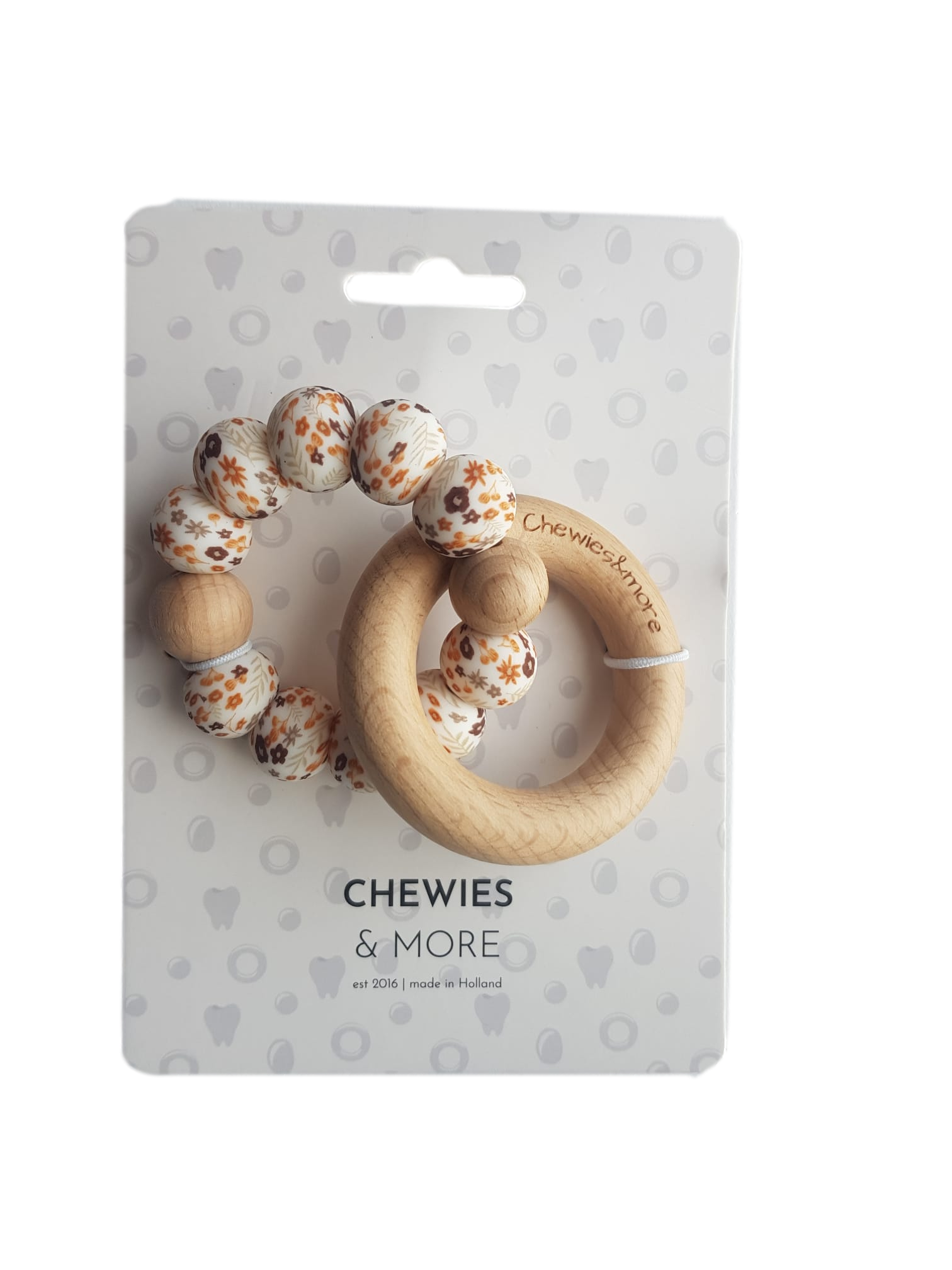 Chewie bijtring | Ombre | Rattle Brown - Afbeelding 2