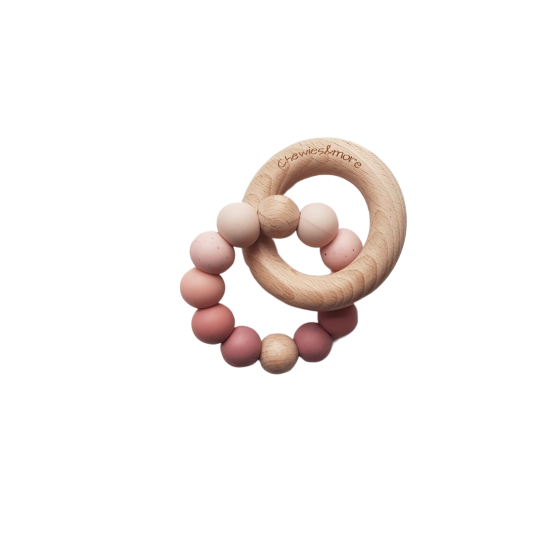 Chewie bijtring | Ombre | Rattle Rose
