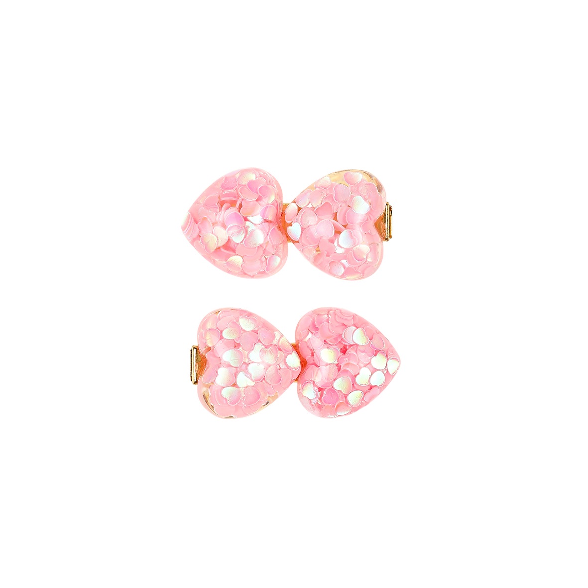 Haarclipjes Quirine hartje roze