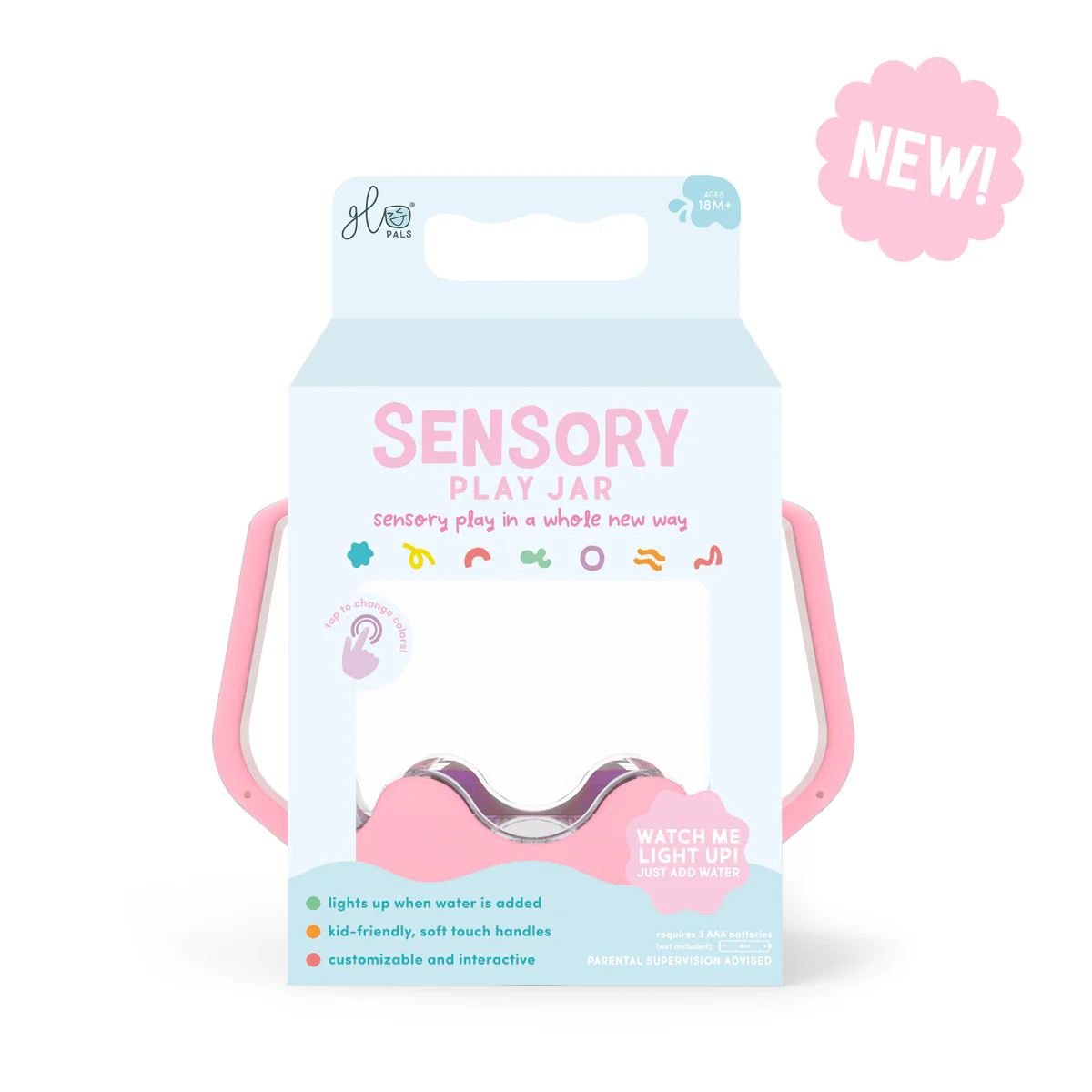 Sensory play cup bubble gum 