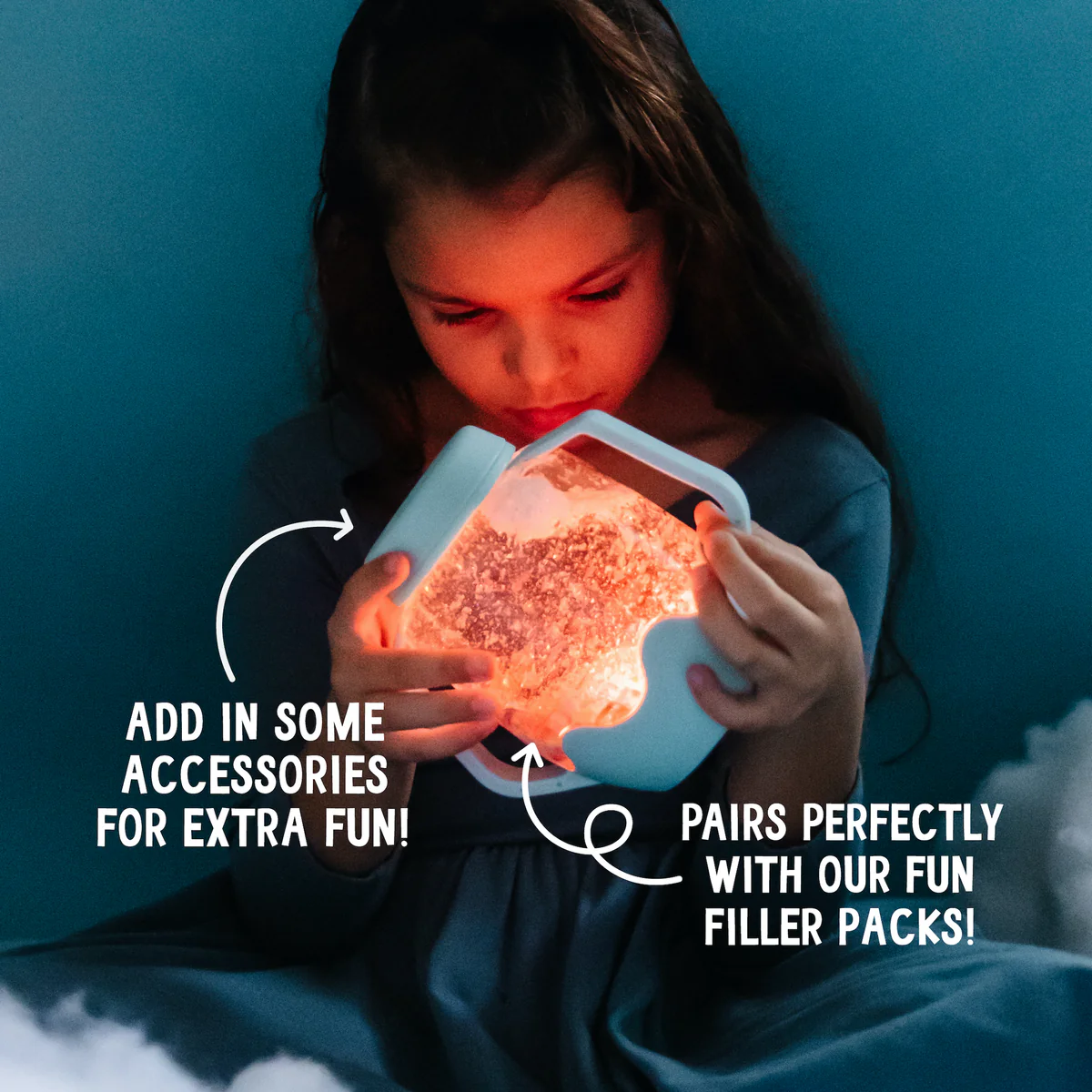Sensory play cup frosty blue