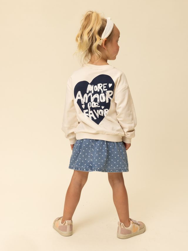 Little Looxs heart denim skirt  - Afbeelding 2
