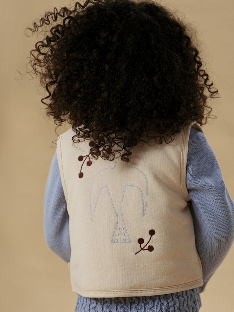 NMFJOBO TIA LOOSE SWEAT VEST PAD LIL - Afbeelding 2