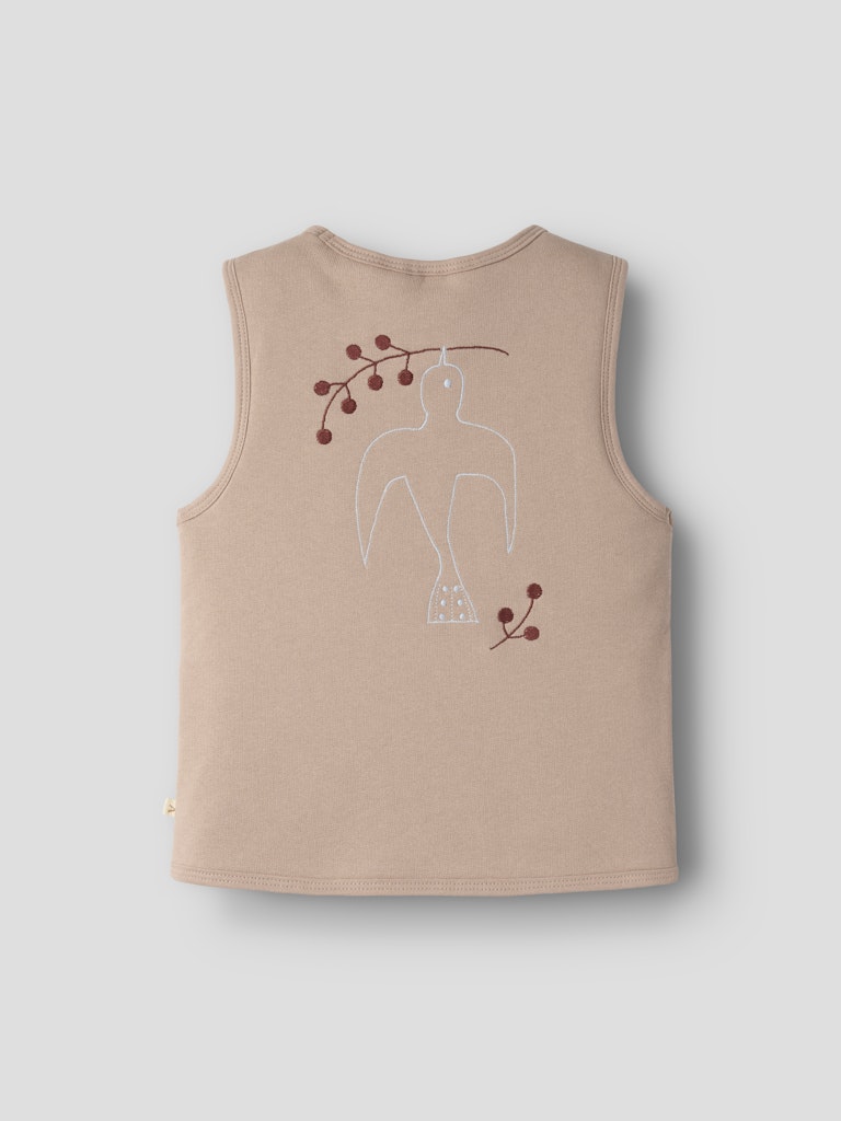 NMFJOBO TIA LOOSE SWEAT VEST PAD LIL - Afbeelding 1