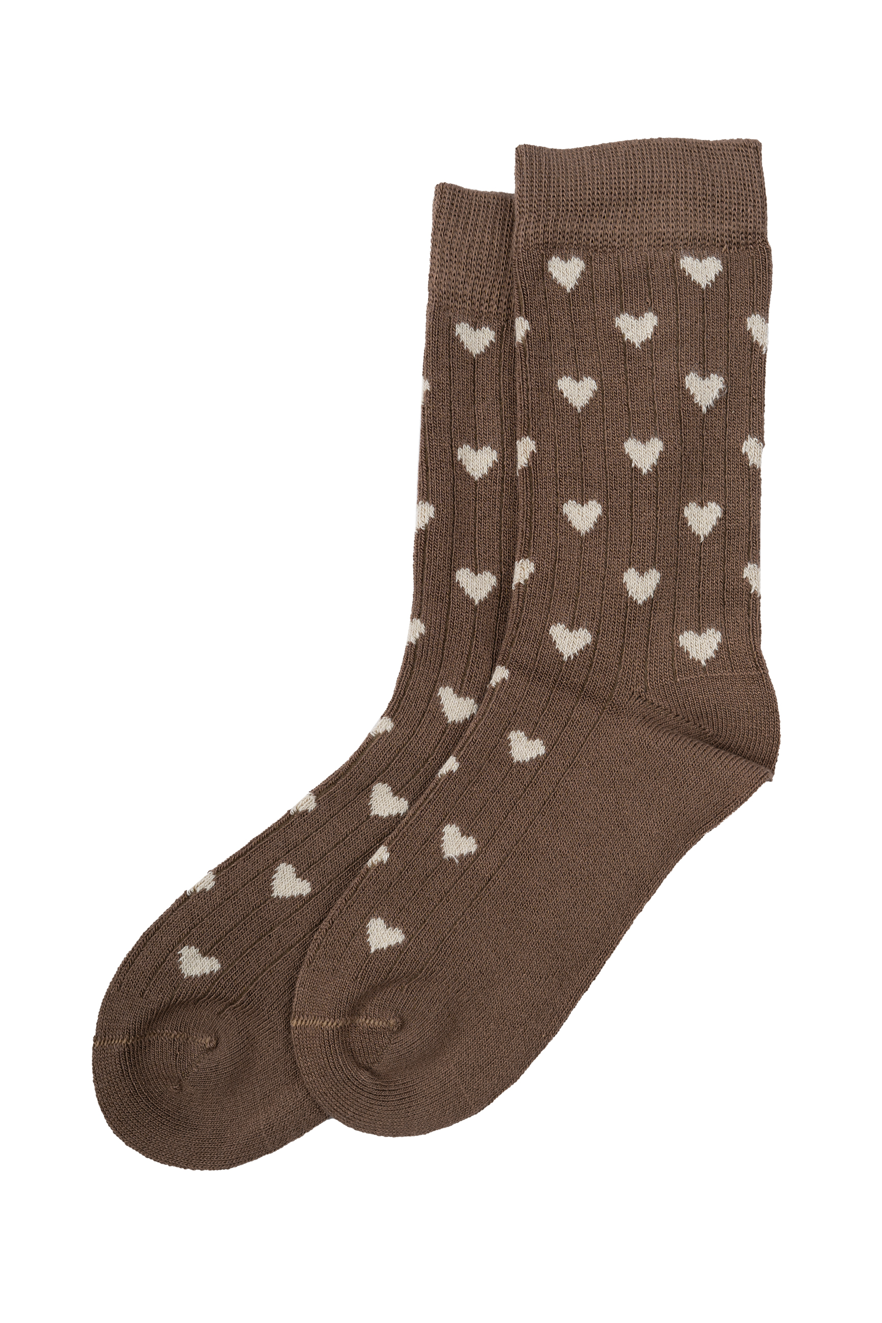 MiniPop® Bamboo Heart Socks Chocolade 
