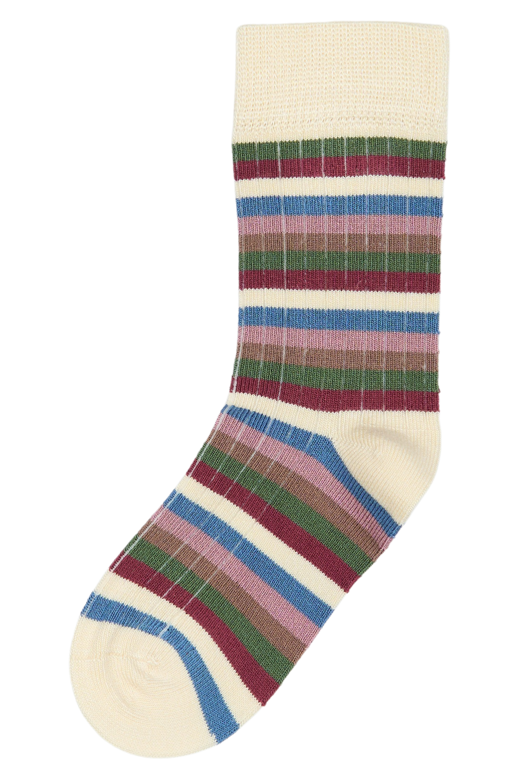 MiniPop® Bamboo Multi stripe socks MP69 Pale Pink - Afbeelding 2