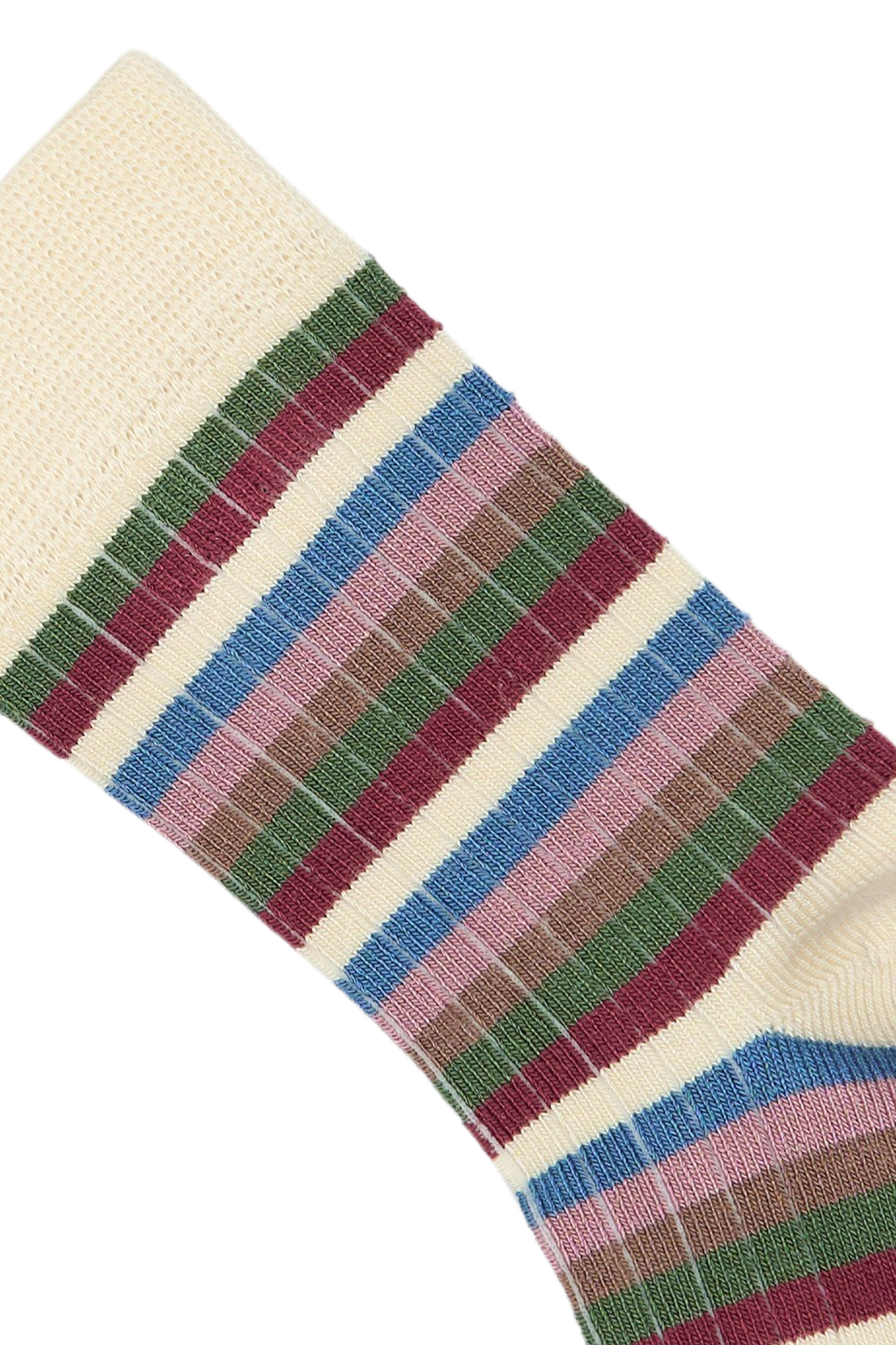 MiniPop® Bamboo Multi stripe socks MP69 Pale Pink - Afbeelding 1