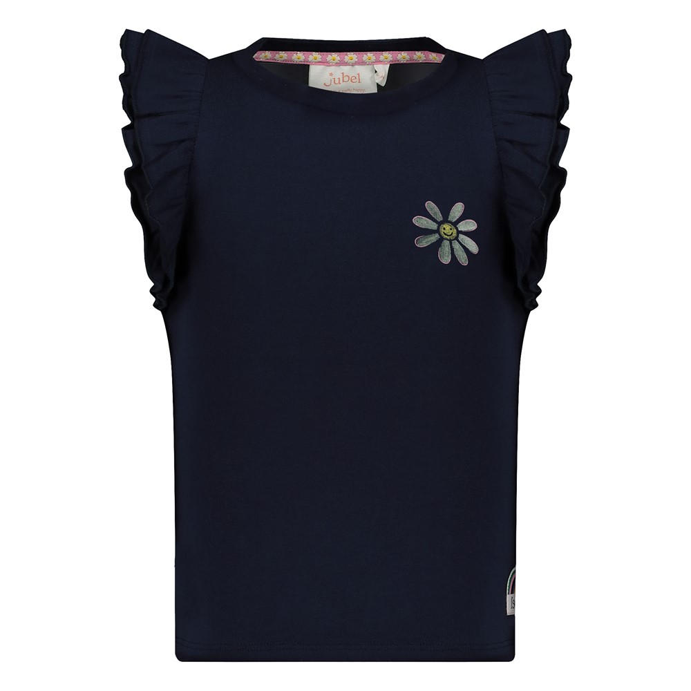 Jubel T-shirt ruches - Rolling in to Spring  - Afbeelding 2