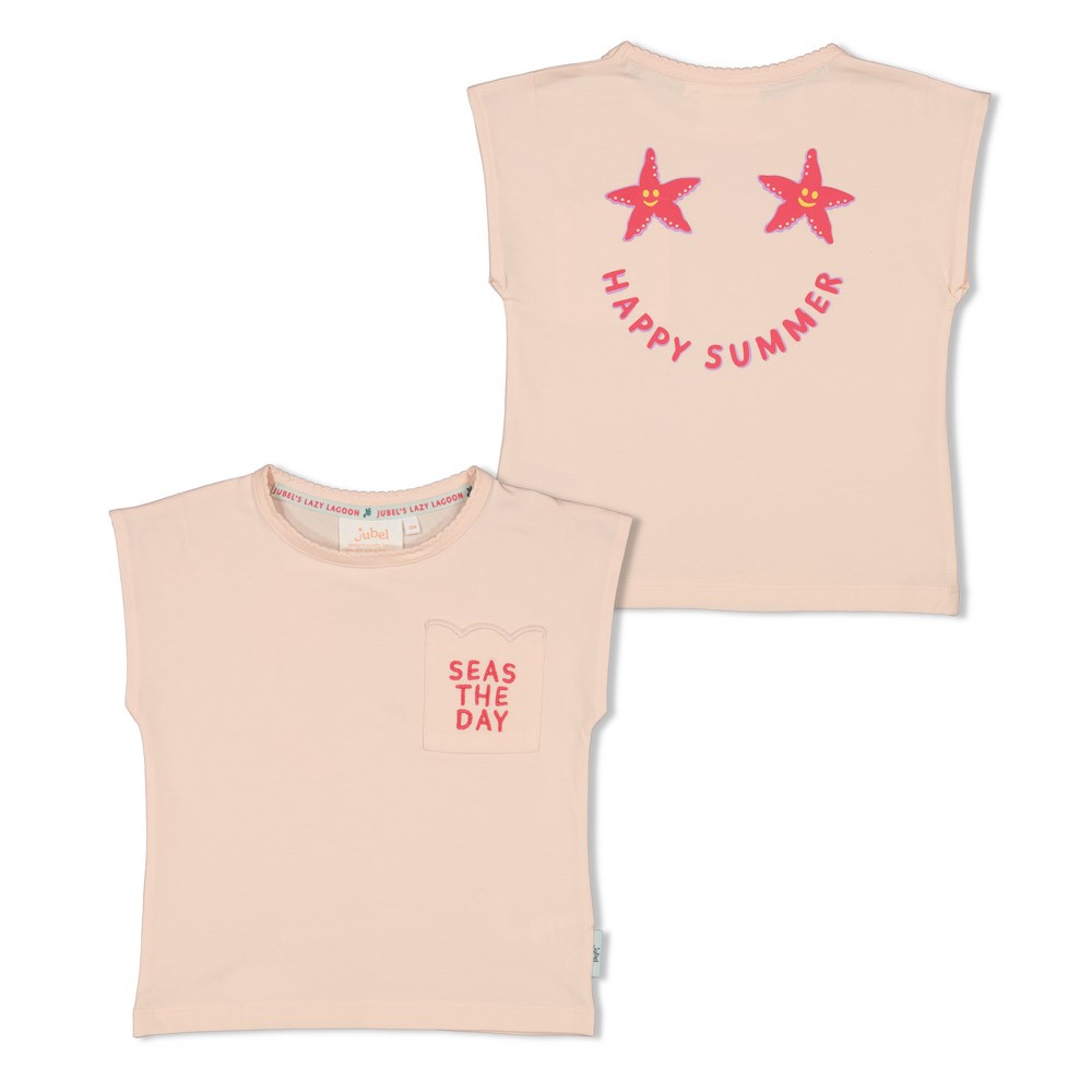 Jubel T-shirt met backprint - Lazy Lagoon 
