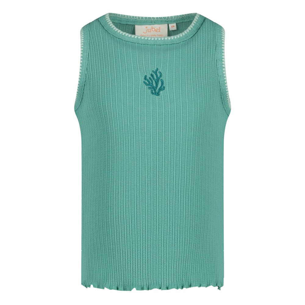 Jubel Singlet pointelle rib - Lazy Lagoon - Afbeelding 4