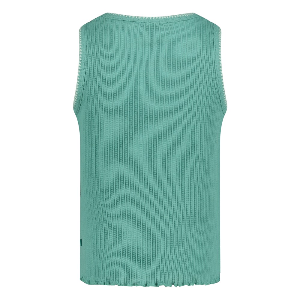 Jubel Singlet pointelle rib - Lazy Lagoon - Afbeelding 1