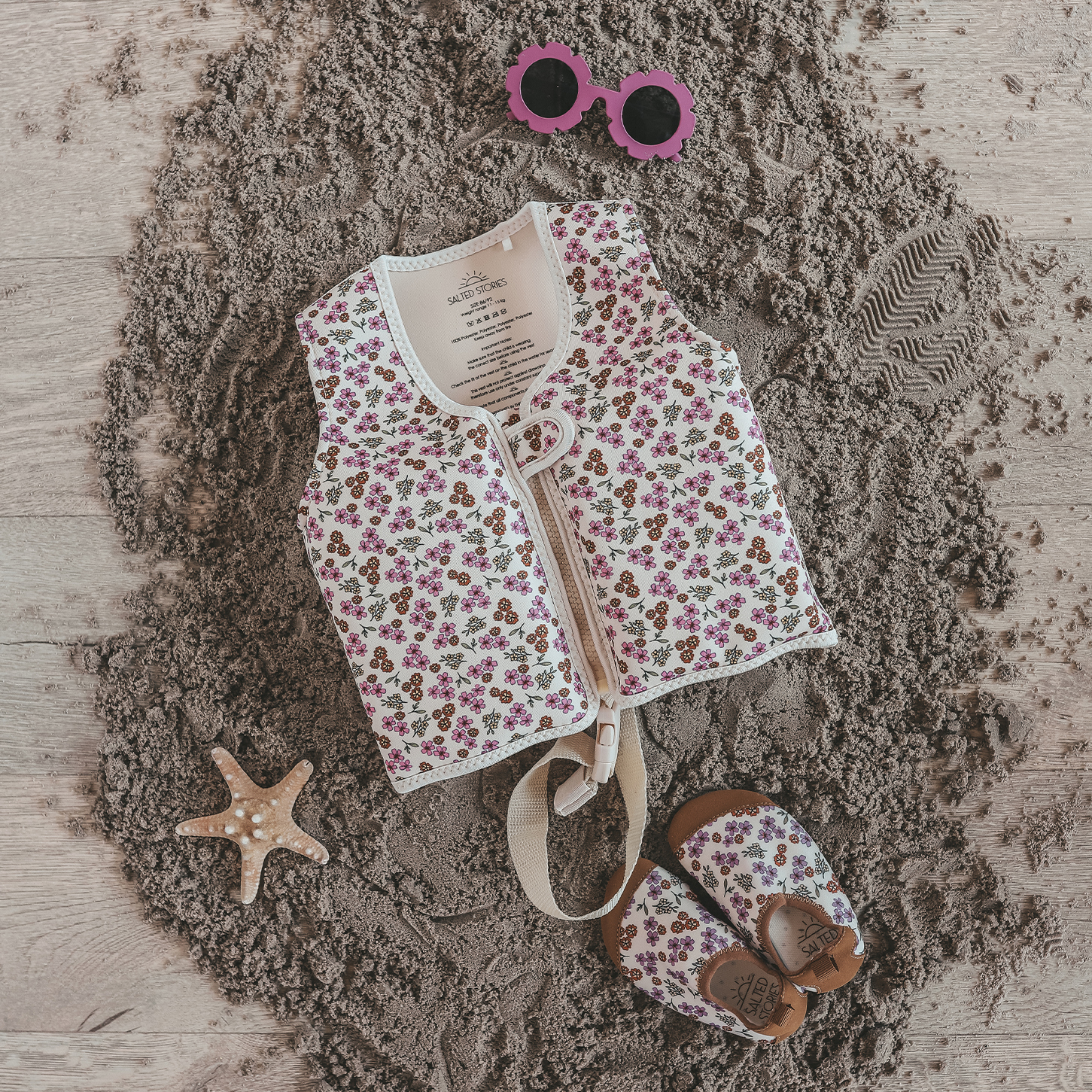 Sparkly Flowers | Floating Vest  - Afbeelding 1