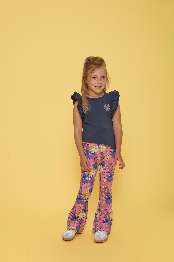 Jubel T-shirt ruches - Rolling in to Spring  - Afbeelding 3