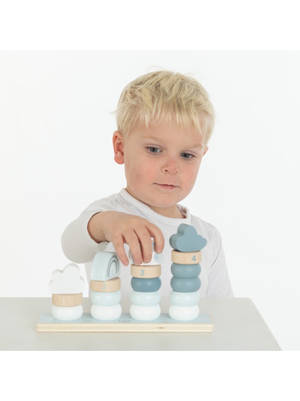 Label Label - Little Stacking Rings - Blue - Afbeelding 2