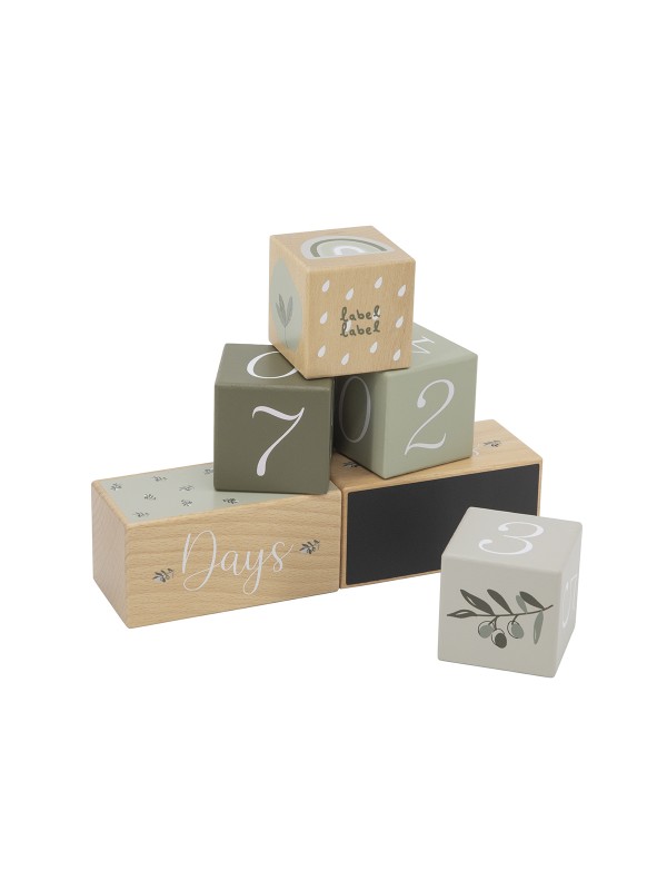 Label Label - Milestone Blocks - Olive Green
