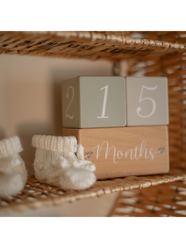 Label Label - Milestone Blocks - Olive Green - Afbeelding 2