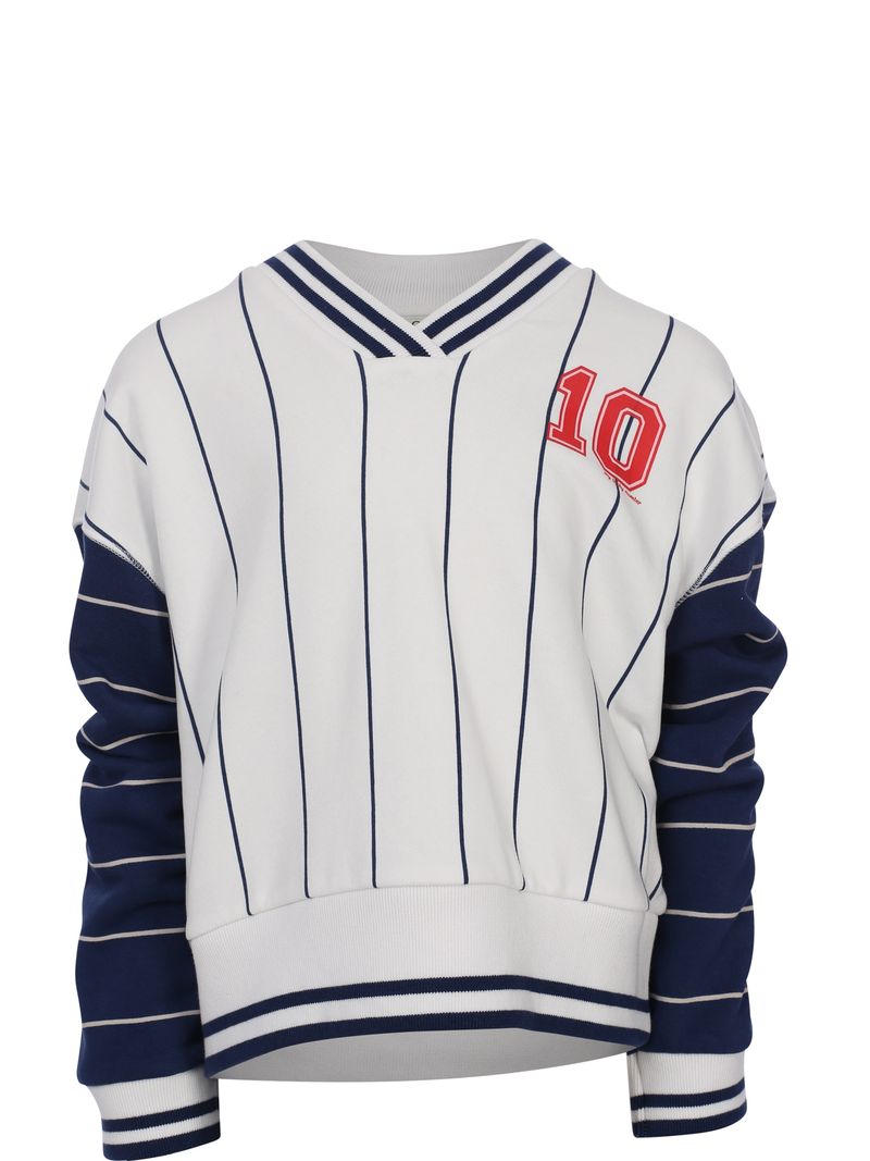 LOOXS 10sixteen Stripe V neck Sweater  - Afbeelding 6