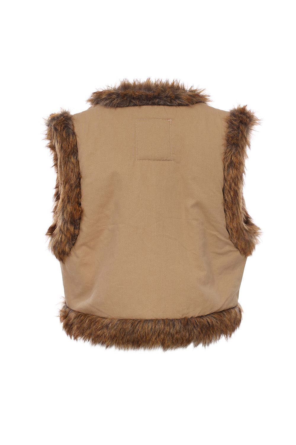 Little Looxs embroidery fur gilet