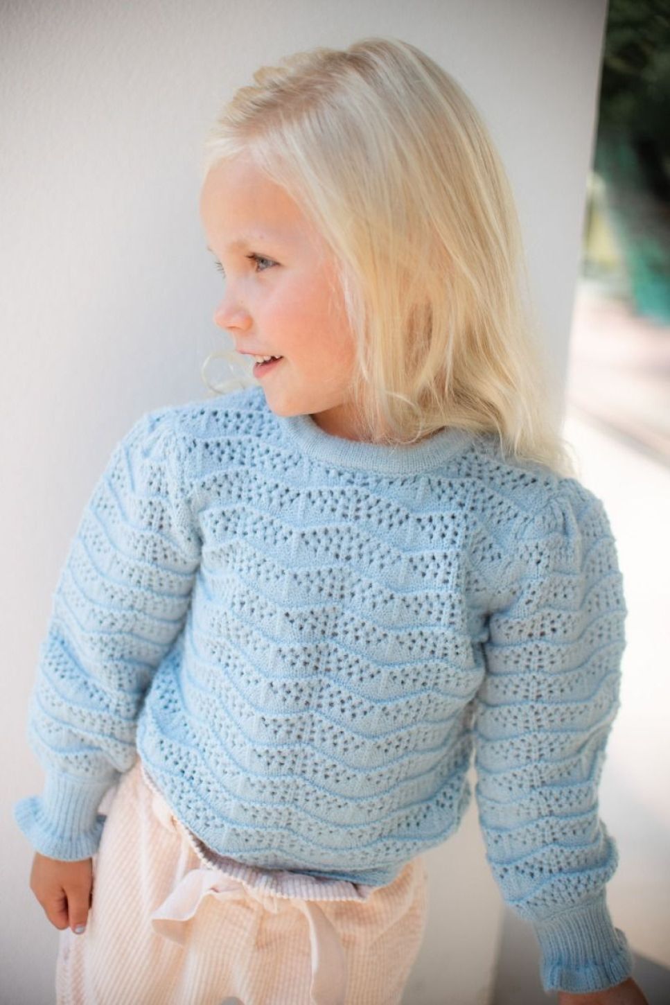 Trui ajour marshmallow | Kids | Blauw | Studio Poespas