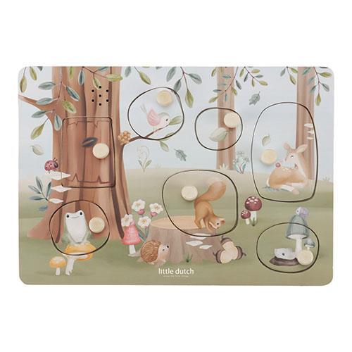 Geluidenpuzzel hout - Forest Friends