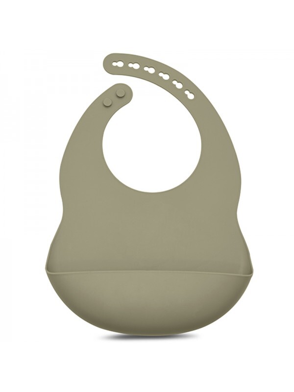 TRYCO - SILICONE - BIB - OLIVE GRAY