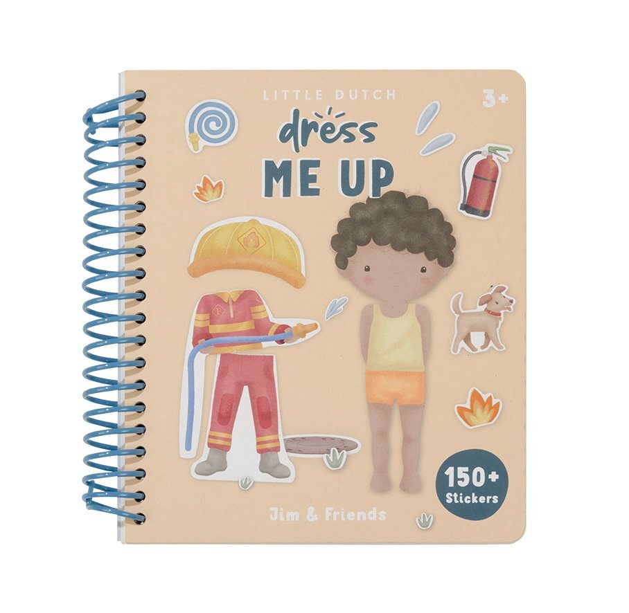 Aankleed- en stickerboek Jim & Friends